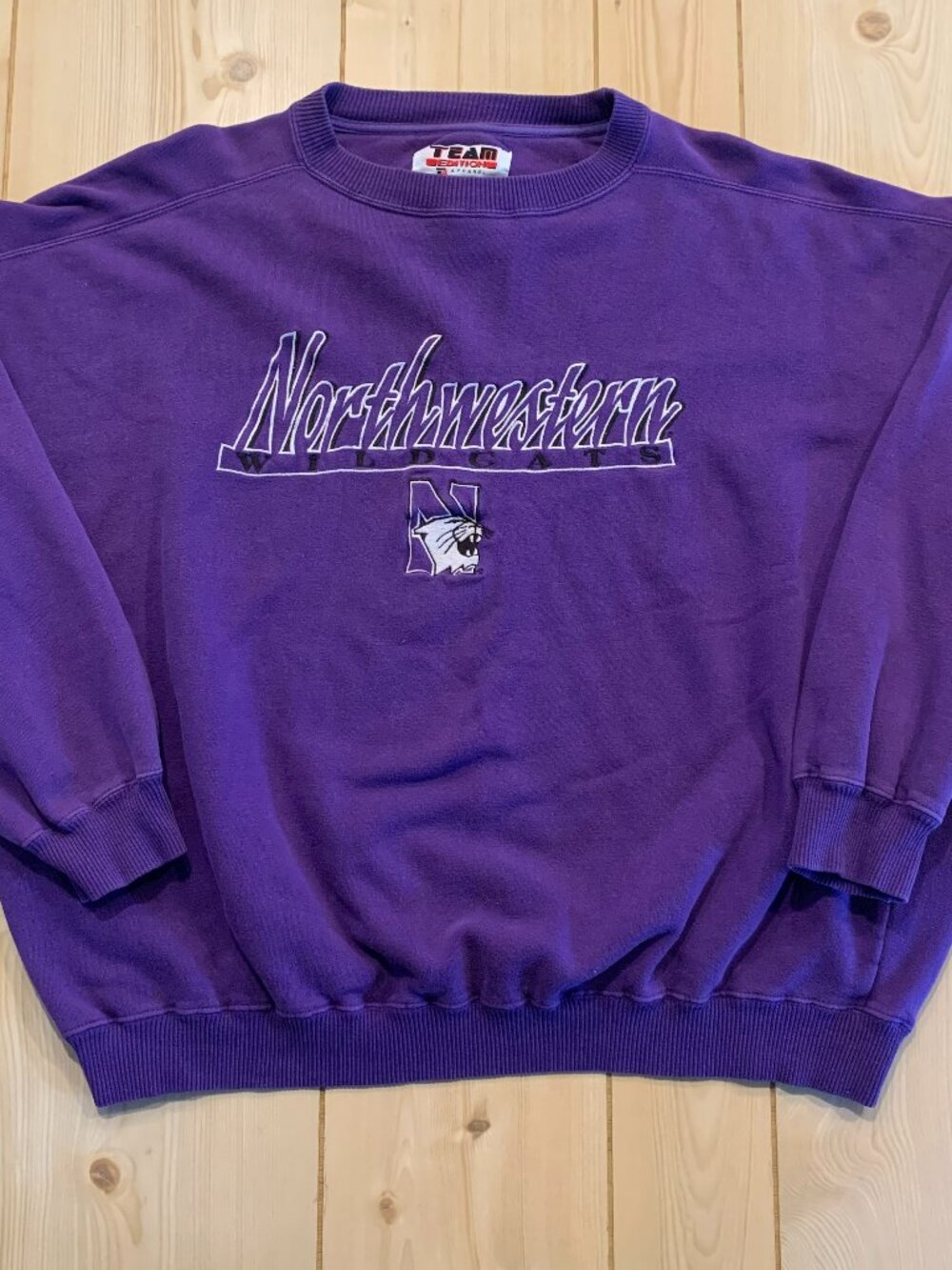 Vintage Y2K Northwestern Wildcats Team Edition NCAA College Sports Sweatshirt XL